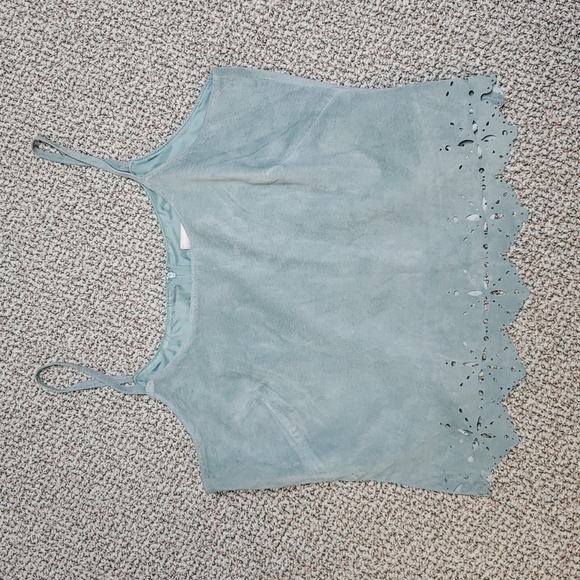 Suede tank top. - Picture 1 of 2